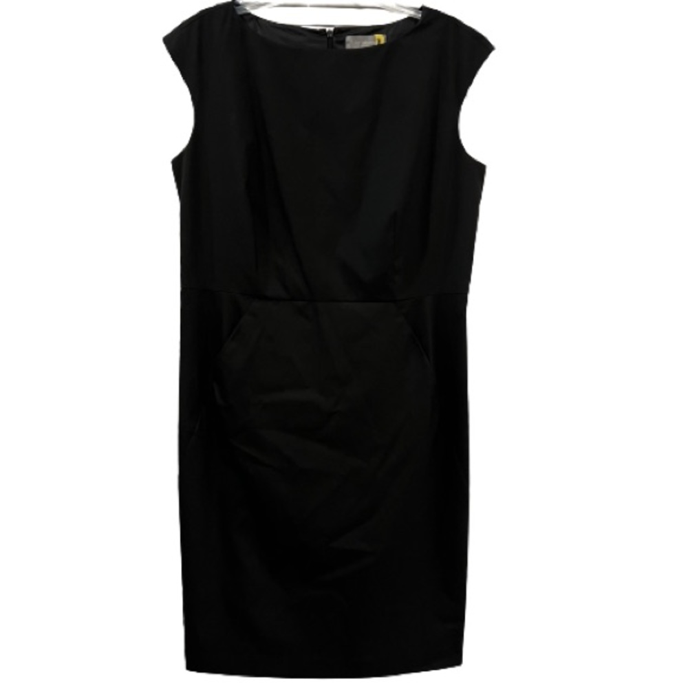 Liz Claiborne LB Sheath Dress Sleeveless Back Zipper Kick Pleat Pockets